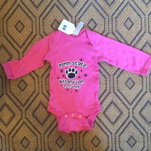 Penn State pink onsie